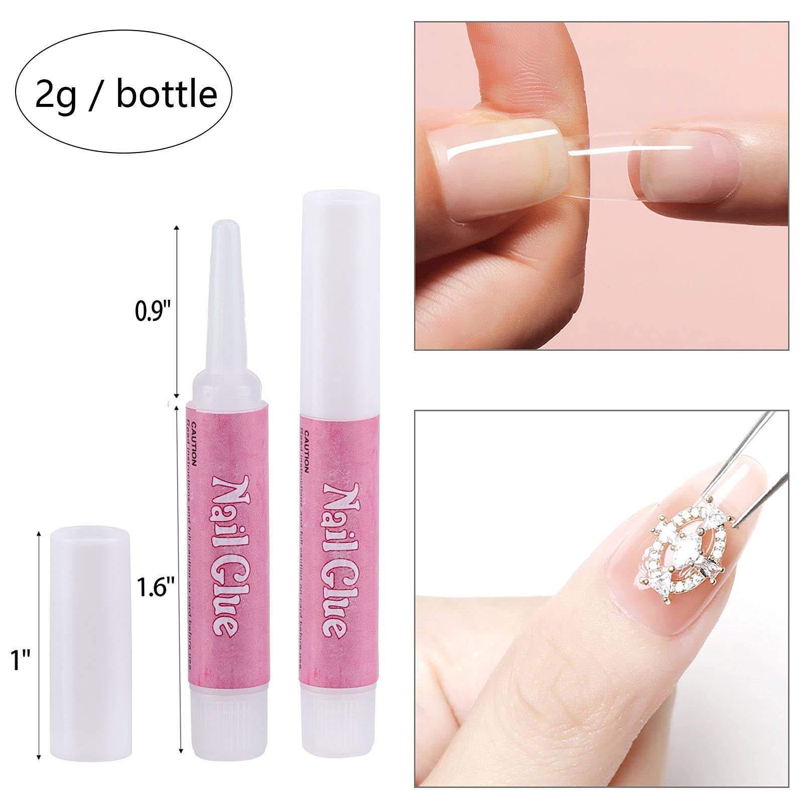 Wholesale 2g Drill Glue for Nail Tips for Diamonds & Rhinestones Adhesives for All Kinds of Nail Art