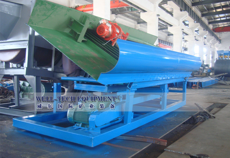 Fine gold sluice box mining machine