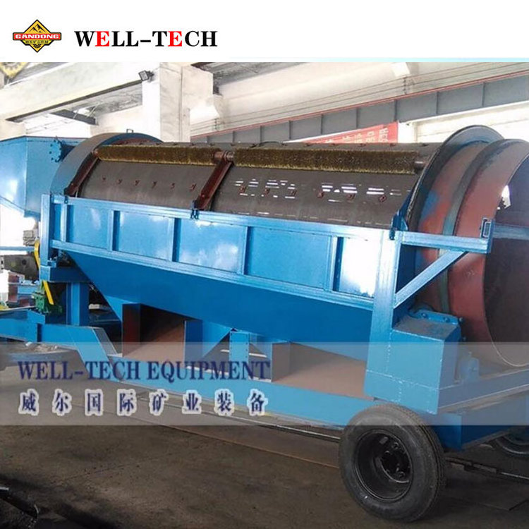 Dry drum screen washer gold mining equipment