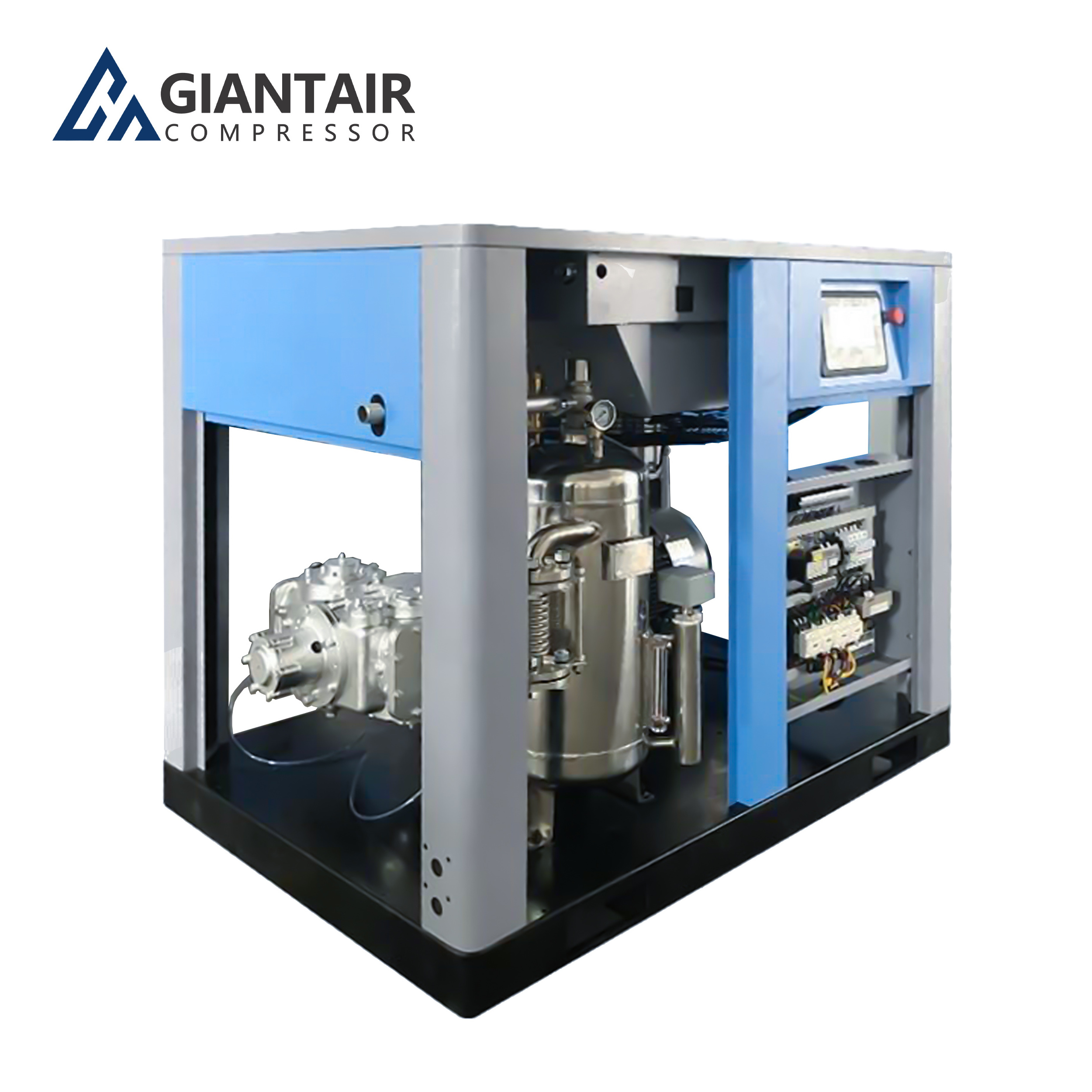 GIANTAIR 380V 50Hz 50HP 37kw Oil less Oil-free Fix Speed Direct Driven Rotary Screw Air Compressor