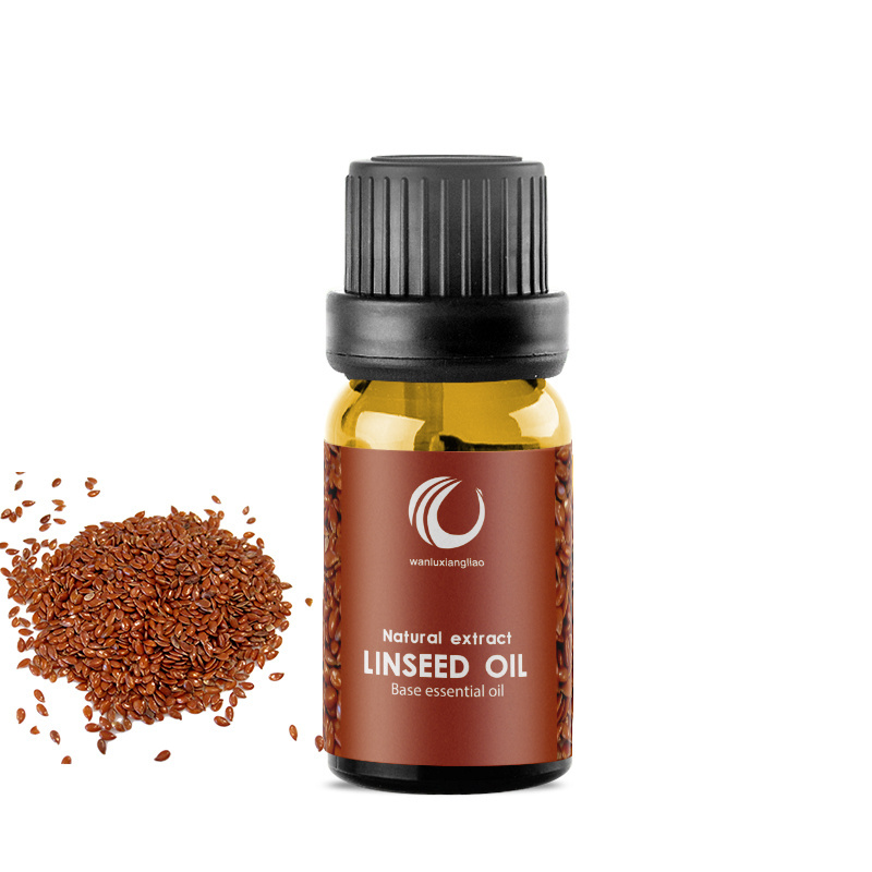 Cosmetic Base Oil Manufacture Supply Organic Cold Pressed Flaxseed Linseed Oil for Softens Moisturizes the Skin Effect