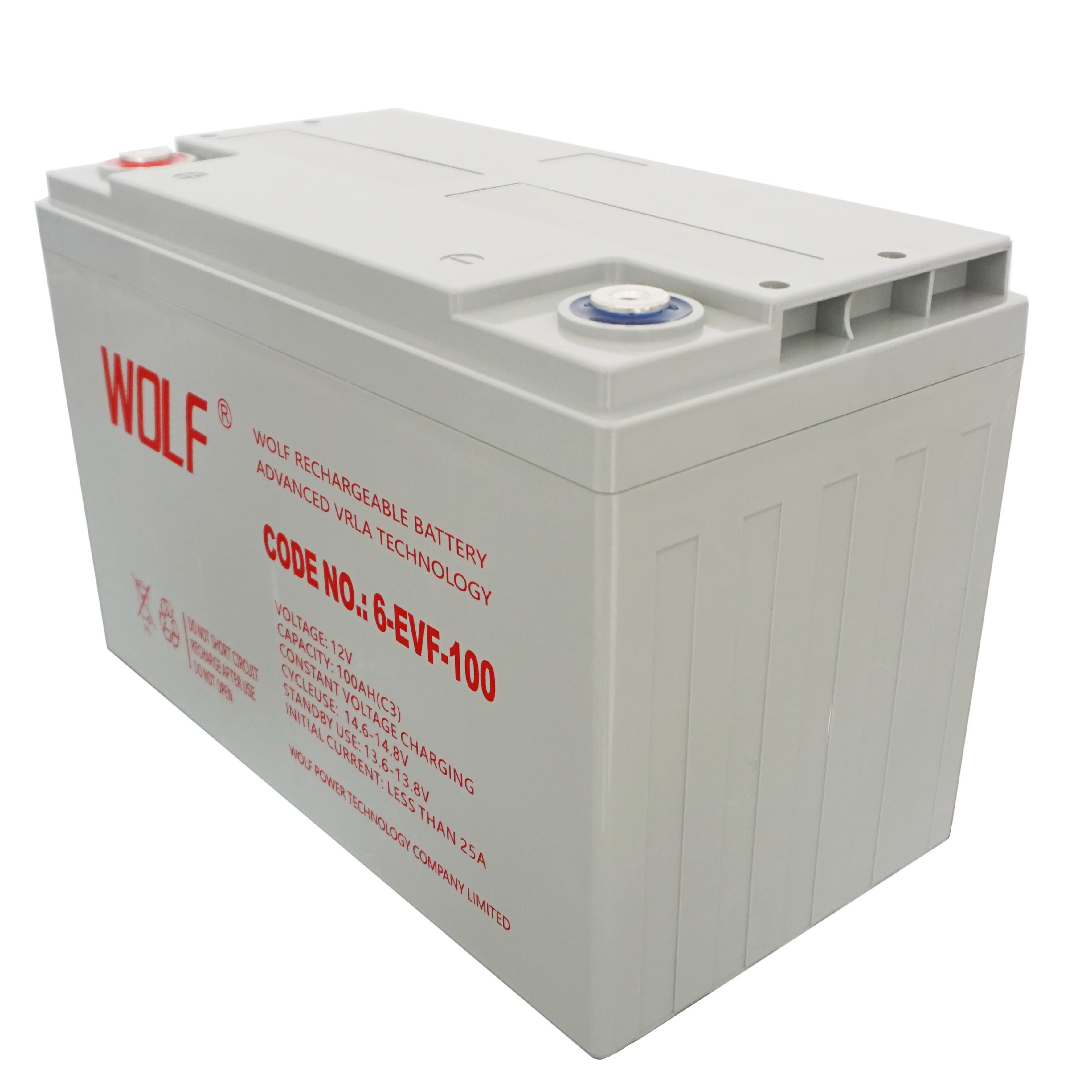 Customized Long life Rechargeable deep cycle 12v 100ah lead acid battery for electric vehicles