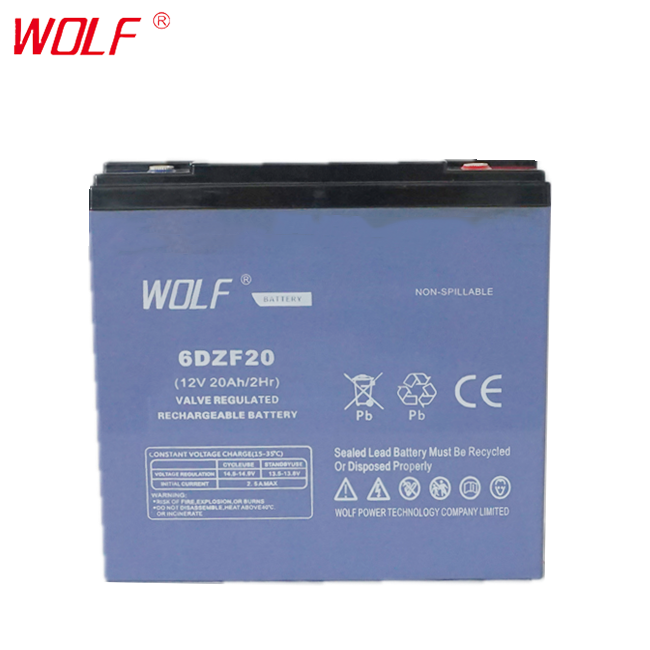 maintenance free electric bicycles/Scooters 6 dzm 20 12v 20ah lead acid battery rechargeable batteries