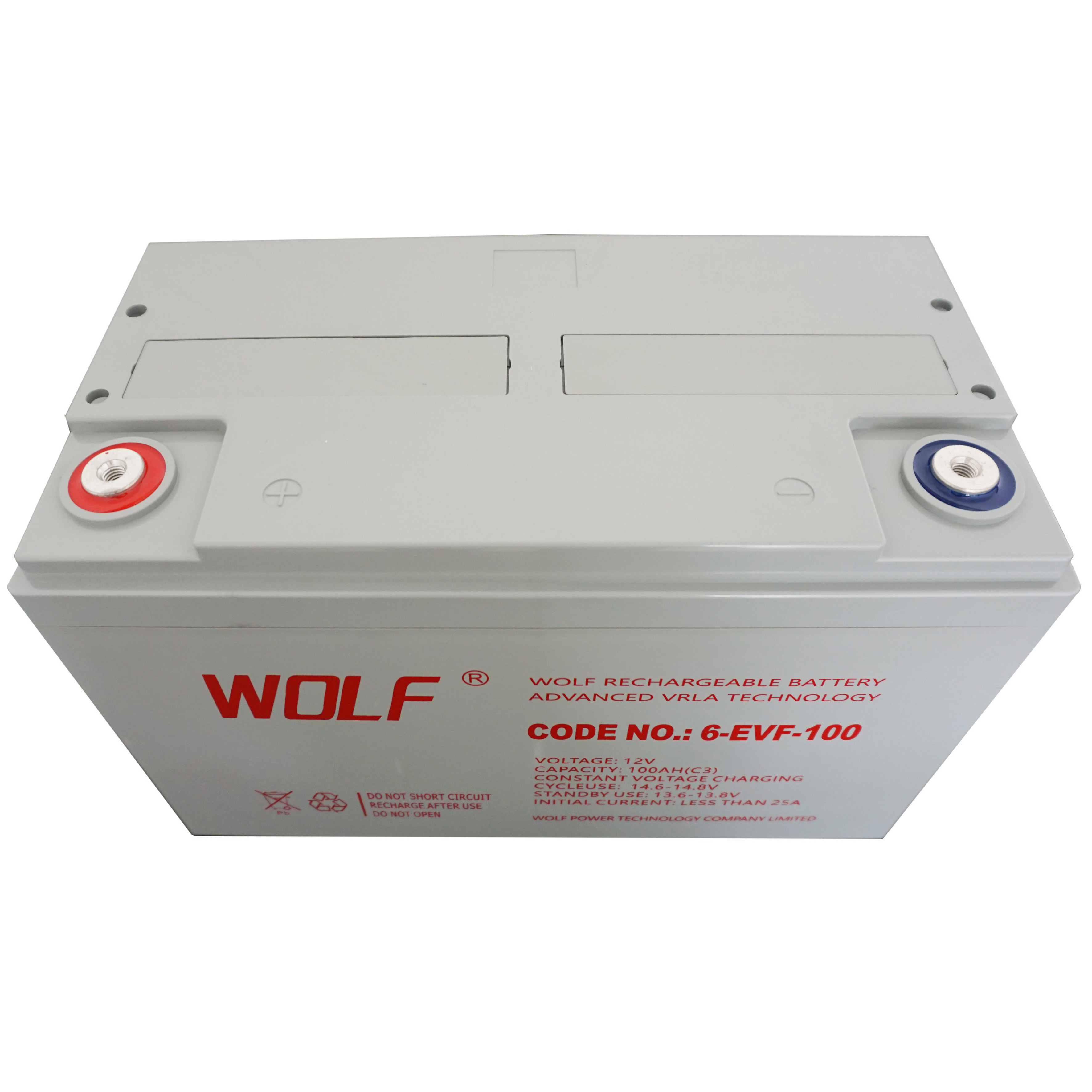 Customized Long life Rechargeable deep cycle 12v 100ah lead acid battery for electric vehicles