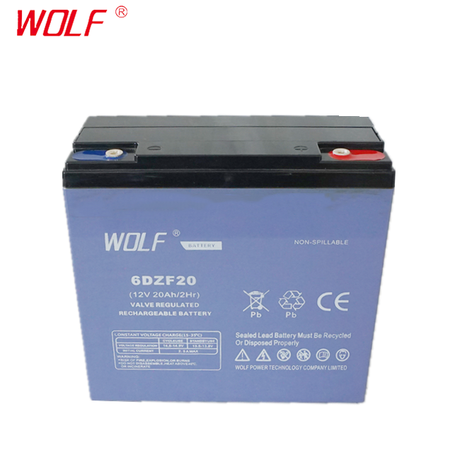 maintenance free electric bicycles/Scooters 6 dzm 20 12v 20ah lead acid battery rechargeable batteries