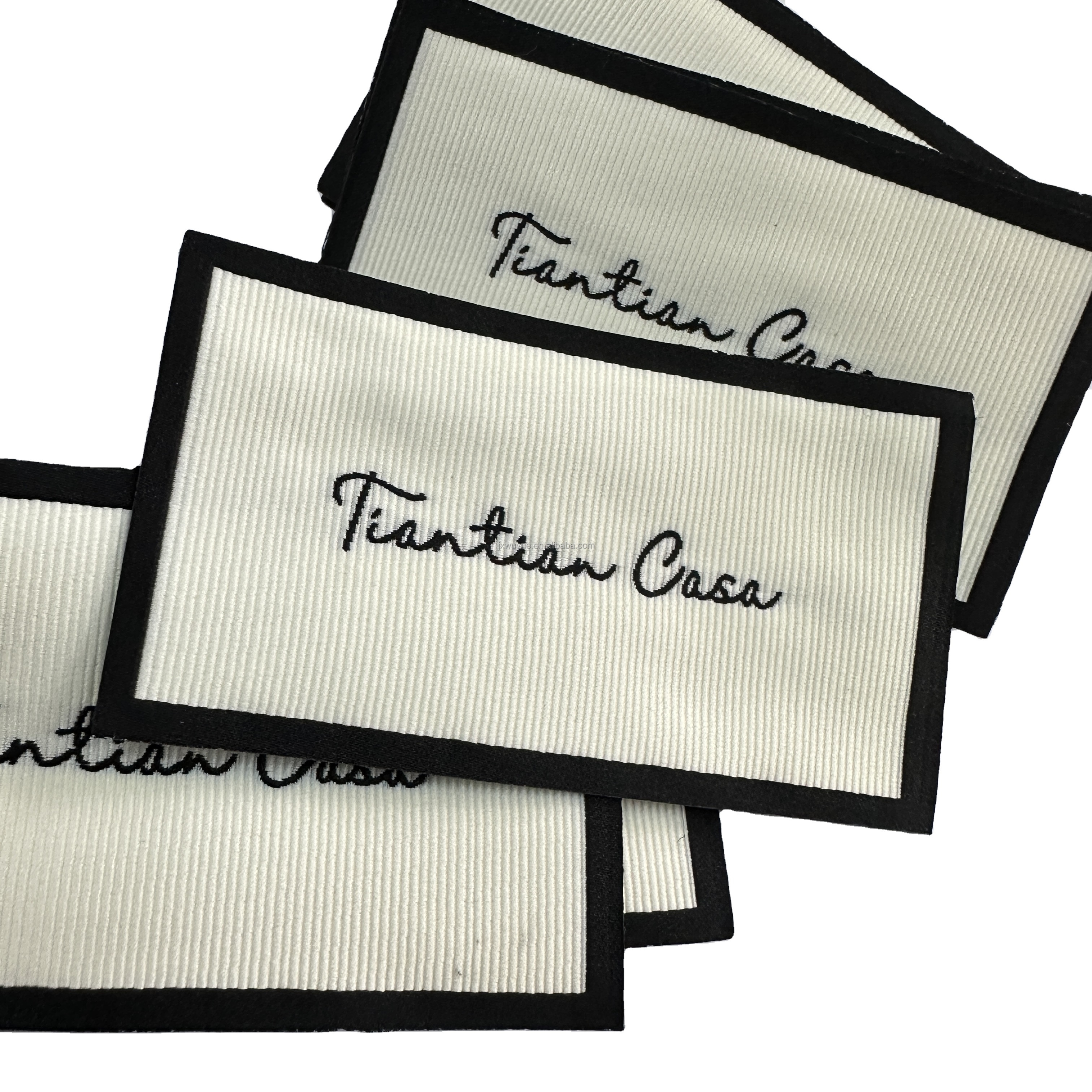 High Density Garment Labels clothing label costom customized woven label for clothing