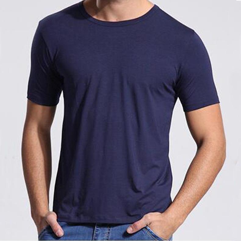 High Quality Bamboo T-shirt Men Wholesale Eco-friendly Bamboo Tee Shirt Organic Plain T Shirts For Men