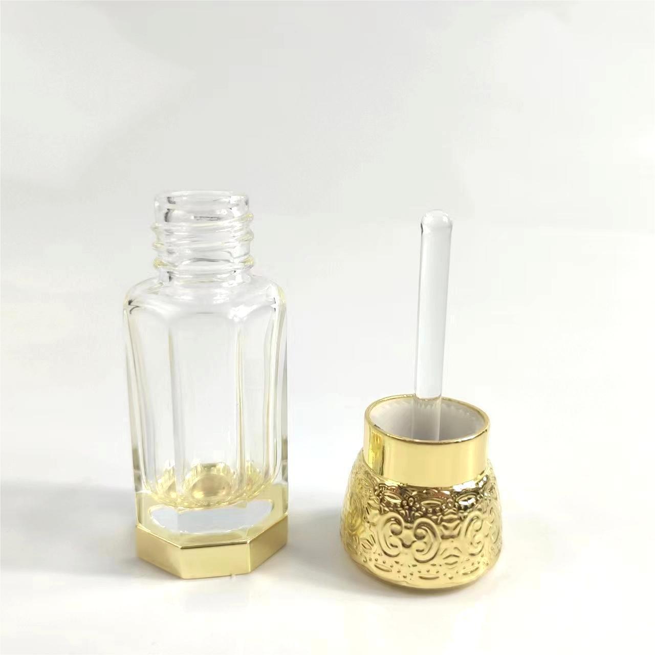 3ml 6ml 12ml mini small bottle santal oil refillable glass rerfume bottle roller ball glass attar bottle