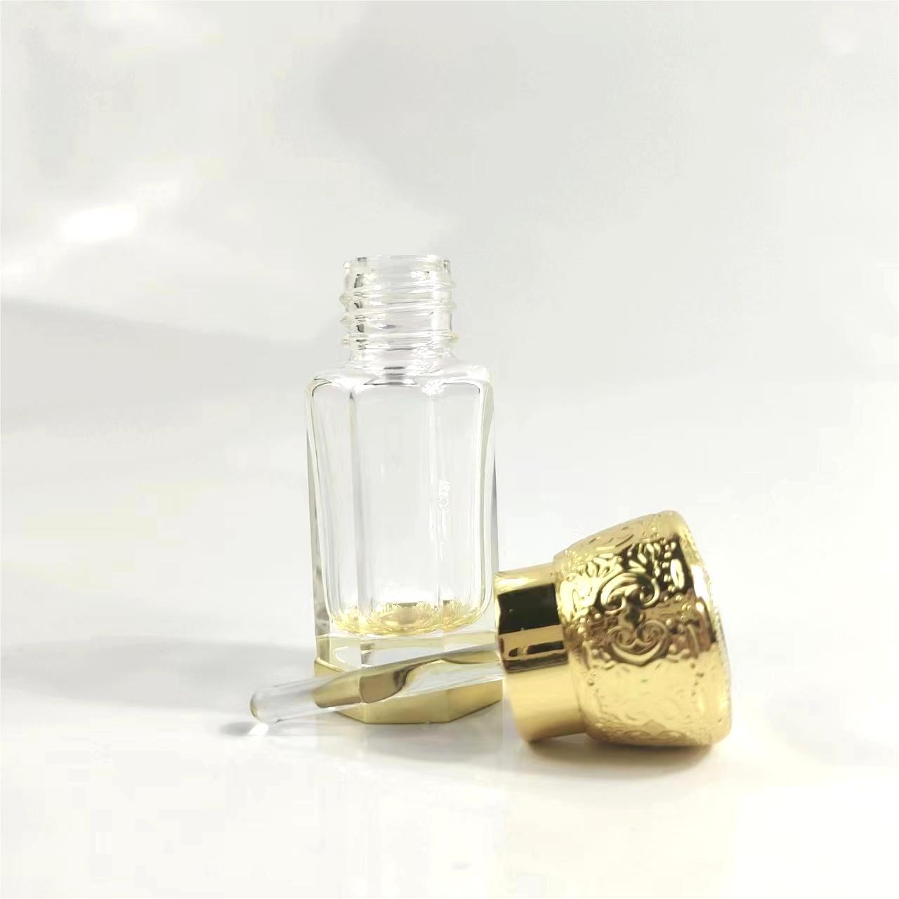 3ml 6ml 12ml mini small bottle santal oil refillable glass rerfume bottle roller ball glass attar bottle