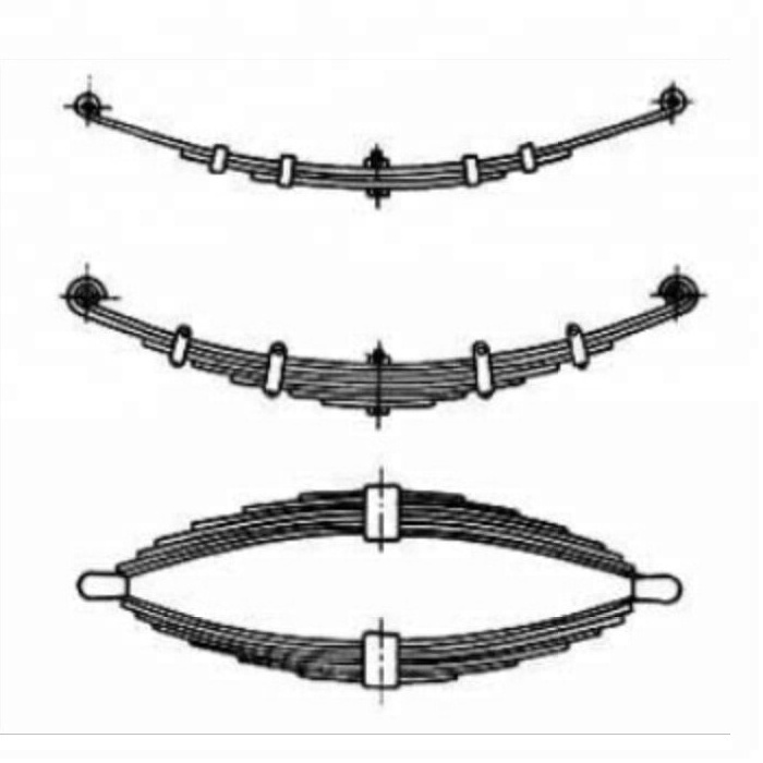 12*100*12 leaves used leaf spring for heavy trailer