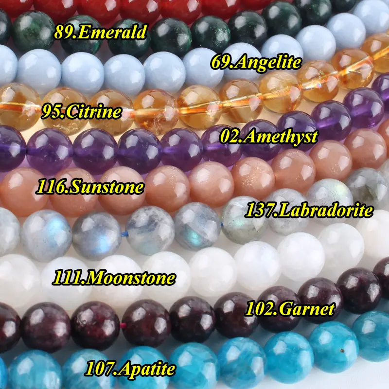 6/8/10mm Natural Stone Beads Moq is 1  , price higher , round smooth gemstone loose beads 15