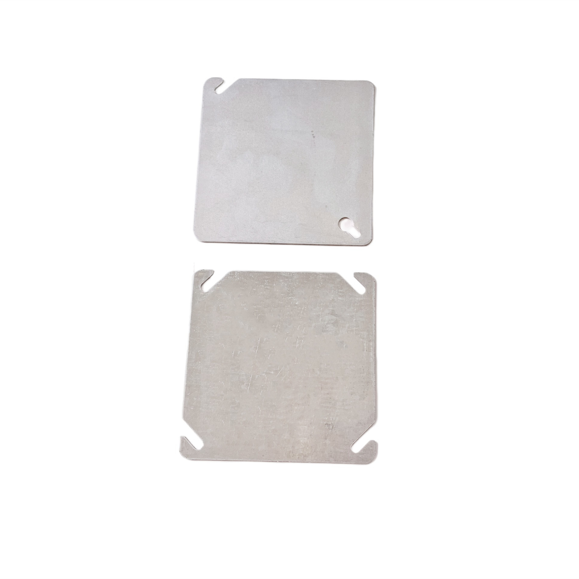 Square Metal Junction Box Blank Flat Cover 52C1