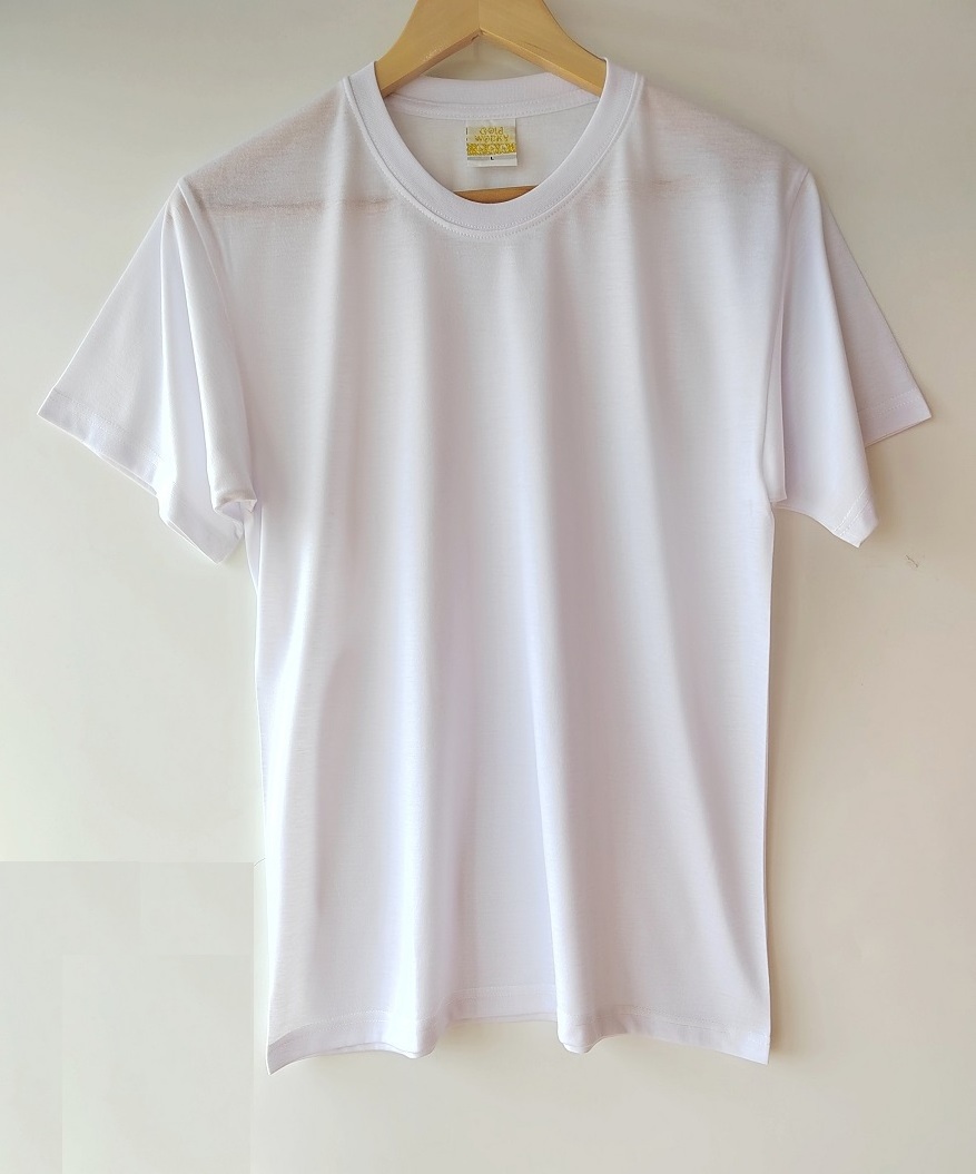 Bulk Wholesale T Shirts $1 Men Election T-shirt 100% Polyester White T shirt Promotional Advertising Plain White T-shirt