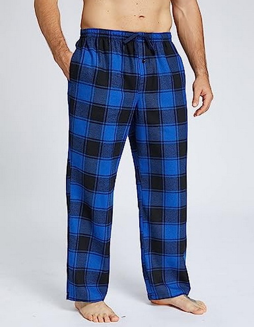 New Arrival 2023 Men's Pyjama Sleep Bottom Wholesale Premium Quality 3 in 1 Pack Cotton Flannel Plaid Pajama Pants Men