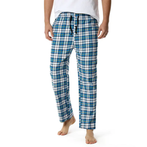 New Arrival 2023 Men's Pyjama Sleep Bottom Wholesale Premium Quality 3 in 1 Pack Cotton Flannel Plaid Pajama Pants Men