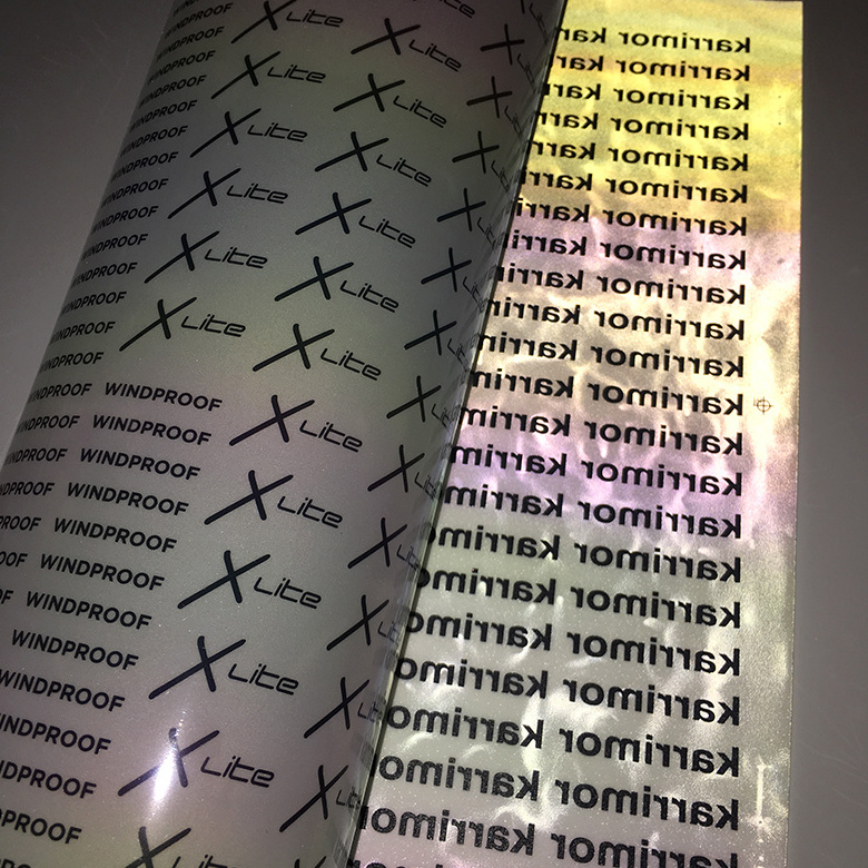 Wholesale custom heat transfer labels rainbow reflective Heat Transfer Vinyl