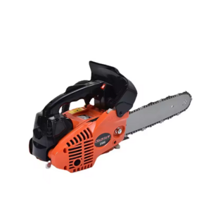 25CC gasoline mini chainsaw machine one hand working