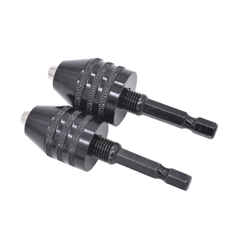 Factory Direct wholesale 1/4 inch hex shank adapter 0.6~8 mm aluminium alloy keyless electric drill chuck