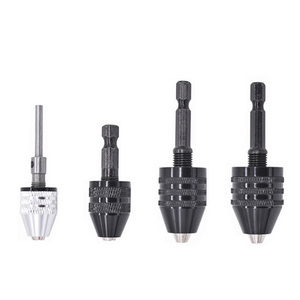 Factory Direct wholesale 1/4 inch hex shank adapter 0.6~8 mm aluminium alloy keyless electric drill chuck