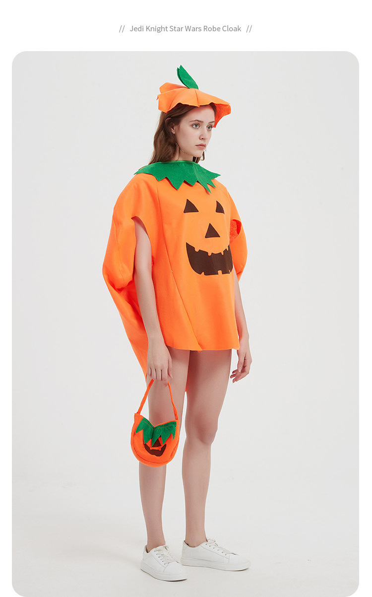 2024 Best hot sell item Wholesale Price Children Party Pumpkin Jumpsuit Cosplay Suit Halloween Costume