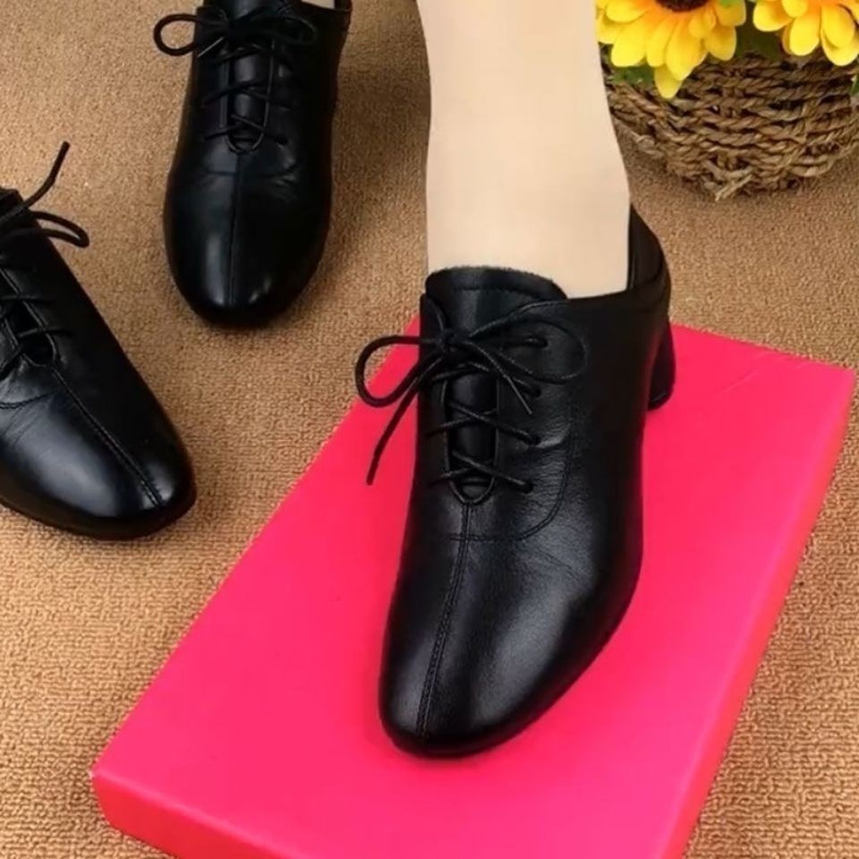 Wholesale practice teaching dance studio split sole 5cm cuban heel jazz/latin/bachata/salsa dance shoes