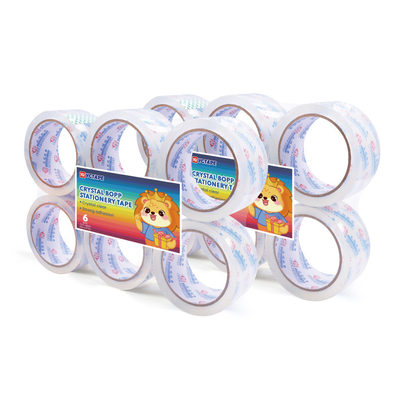 Manufacturing Supplier Good Quality Self Adhesive Tape Waterproof Crystal BOPP Stationery Tape