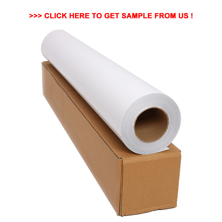 Glossy surface self adhesive vinyl roll for printing