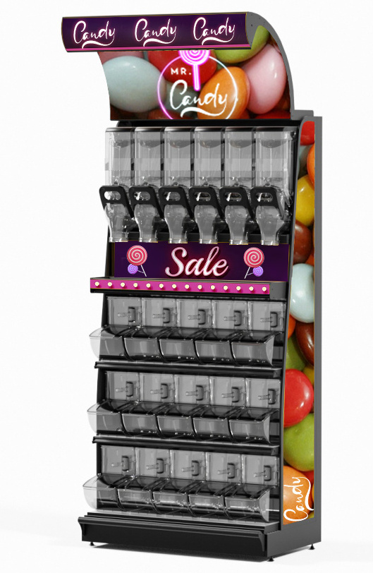 High Quality Convenience Iron Display Shelves Shelving Store Racks Display Candy Display Rack Supermarket Shelves