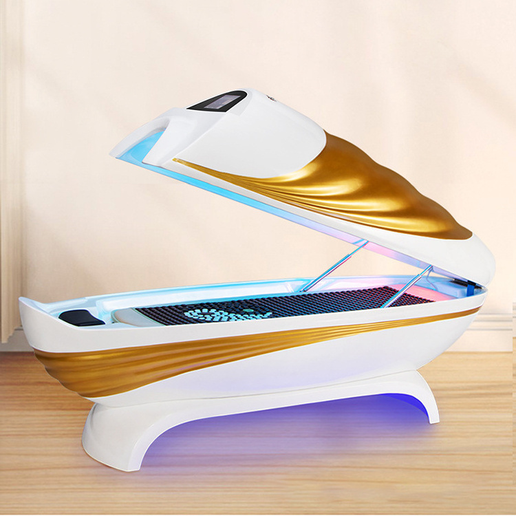 Hot Sales Multifunctional Body Sauna Bed Massage Infrared Light Spa Capsule Graphene Holographic