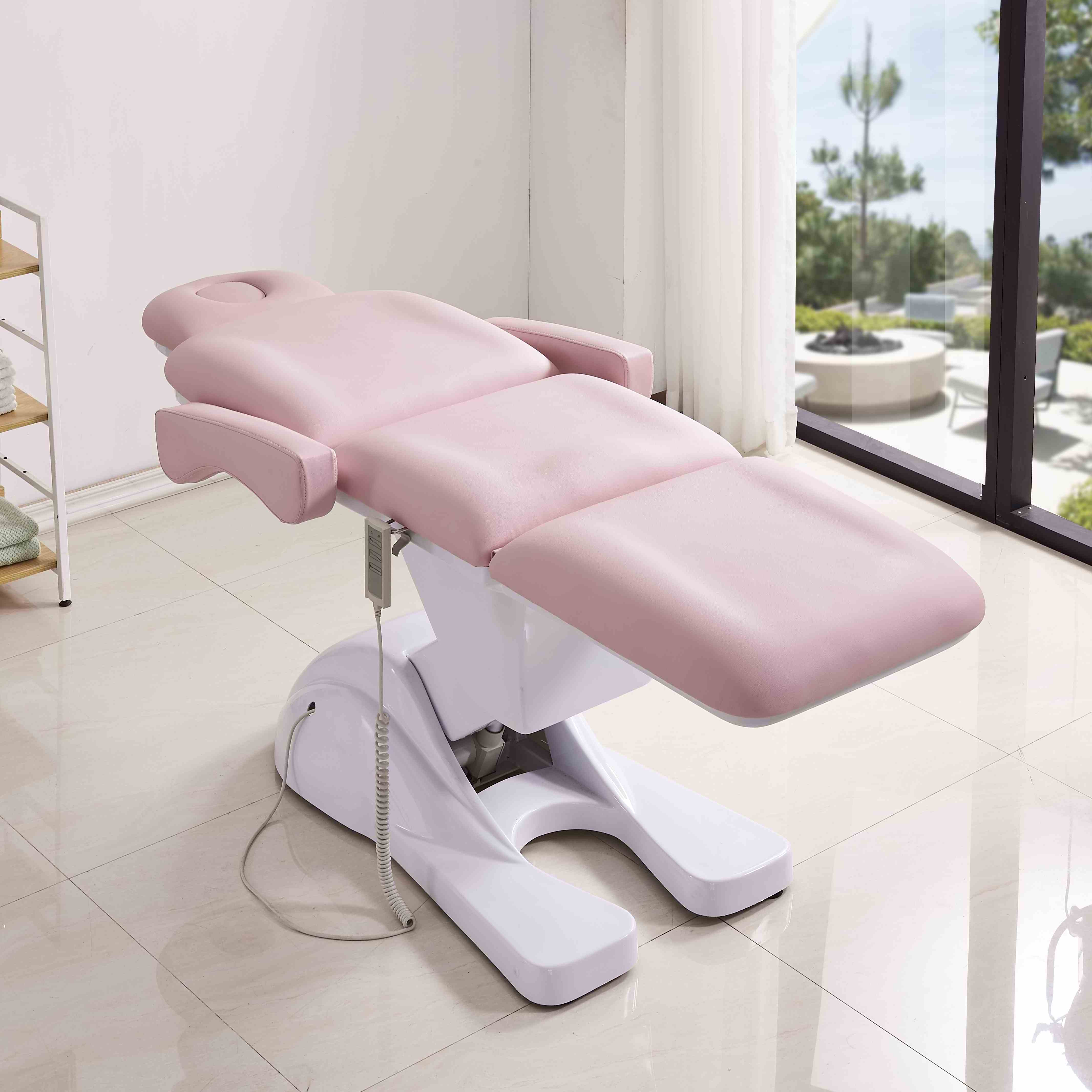 Hot Selling Luxury Modern Pink Massage Table Cosmetic Spa Bed Electric Facial Beauty Bed For Sale