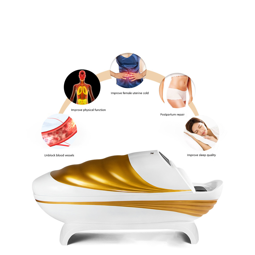 Hot Sales Multifunctional Body Sauna Bed Massage Infrared Light Spa Capsule Graphene Holographic