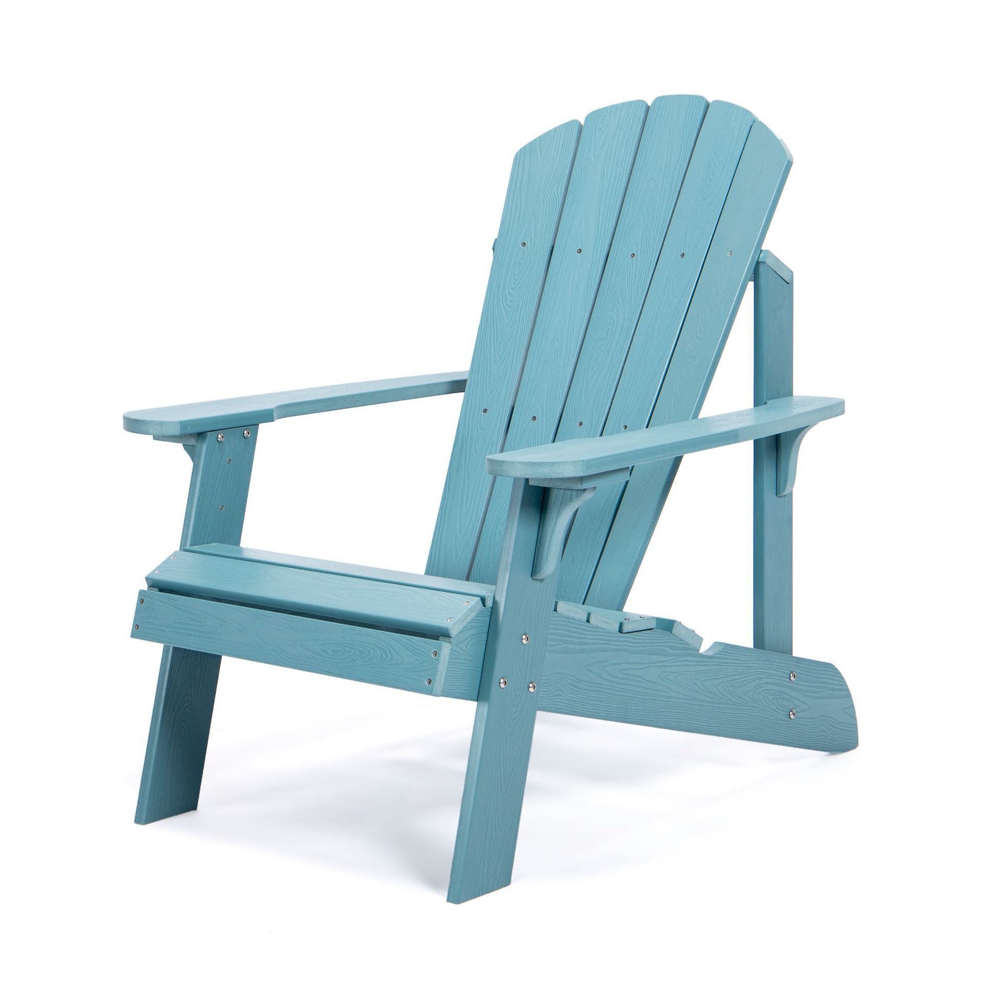 Outdoor leisure chair, beach fixed Adirondack chair, HIPS plastic wood strip frog chair manufacturer wholesale