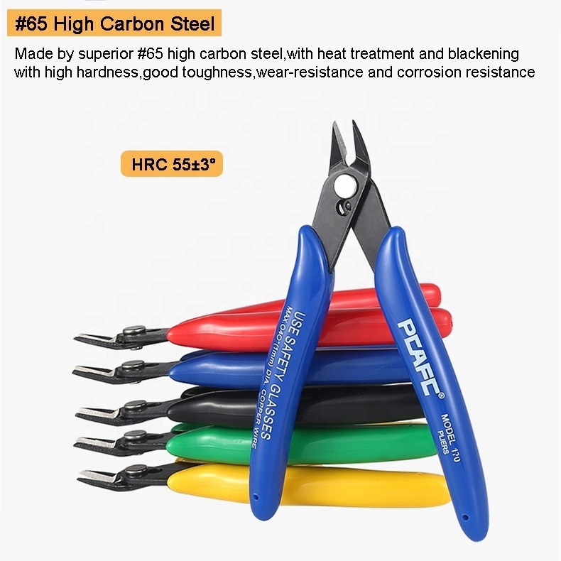 YTH custom logo 170 plato nipper cable cutters flush cutter jewelry pliers diagonal side cutting pliers micro wire cutter