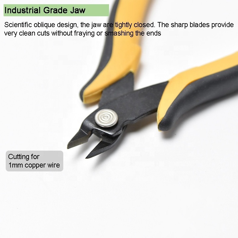 YTH TR-25  TPE handle Cable Ties Cutters Side Snips Flush Pliers Micro Diagonal Wire Cutter cable cutter