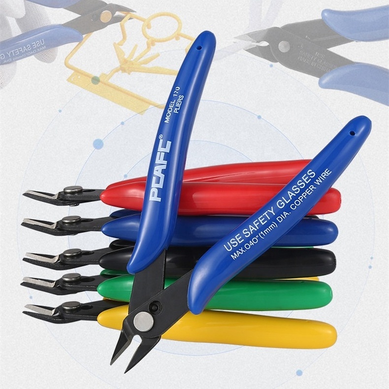 YTH custom logo 170 plato nipper cable cutters flush cutter jewelry pliers diagonal side cutting pliers micro wire cutter