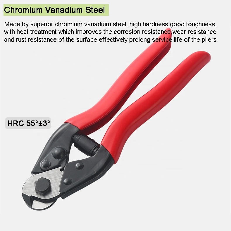 YTH 8inch CRV steel wire cable cutter Wire Rope Cutter cable Cutting Pliers electric Bicycle Cable cutter