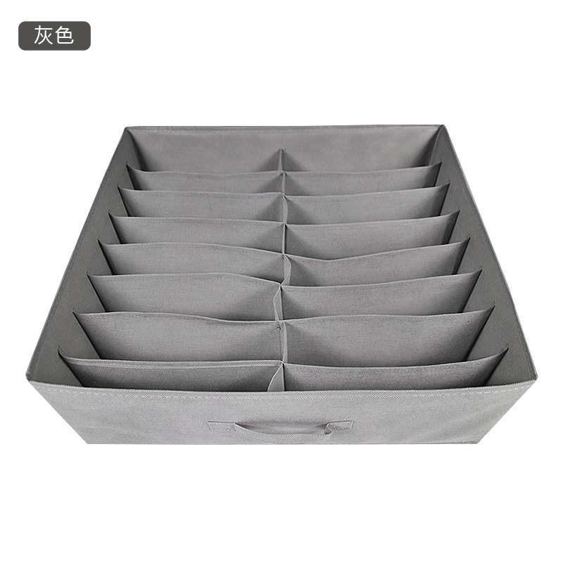 Factory Wholesale Clothes Storage Container Non-woven Double-Row Pants Storage box Foldable  Closet Storage Cube