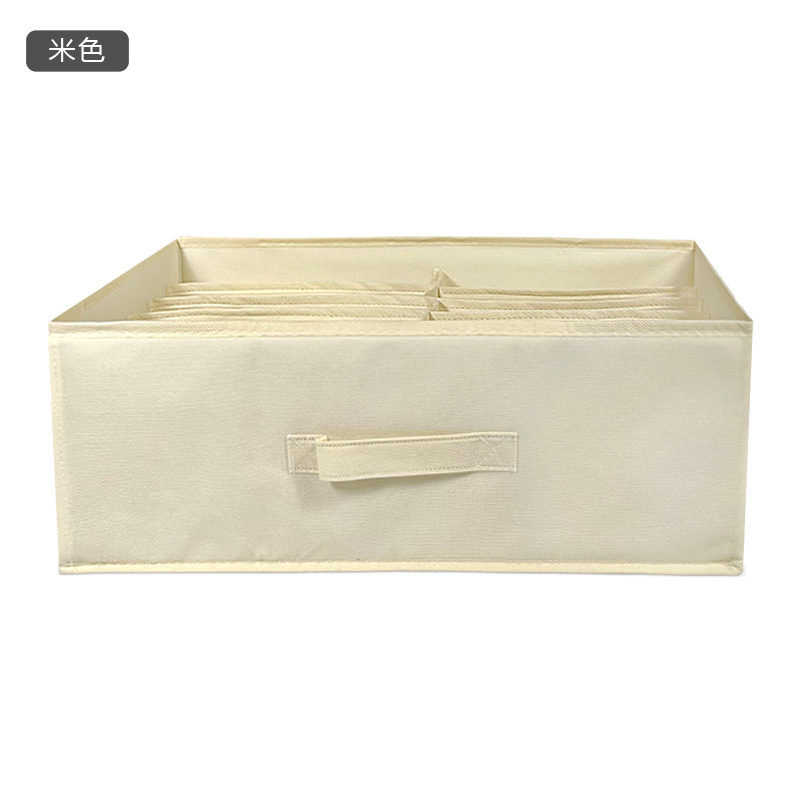 Factory Wholesale Clothes Storage Container Non-woven Double-Row Pants Storage box Foldable  Closet Storage Cube