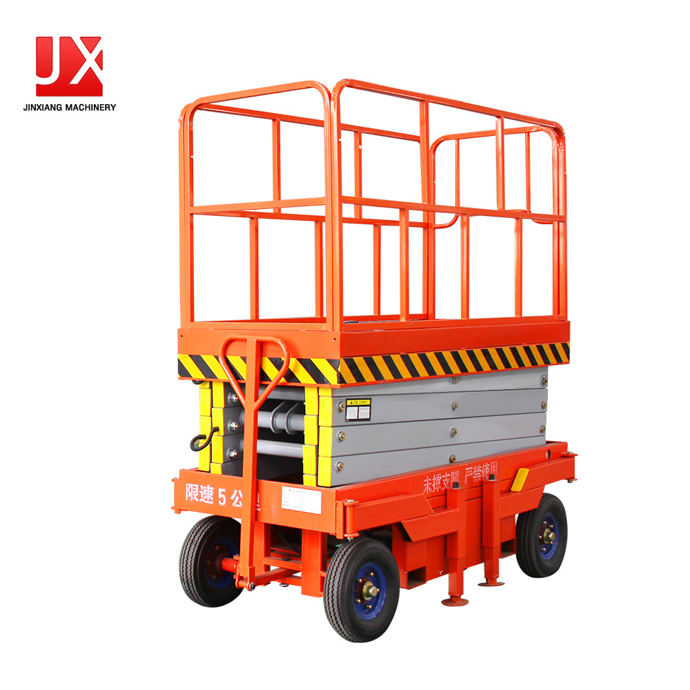 High quality hot selling mobile shear fork lifting platform electric scissor lift window cleaning lift