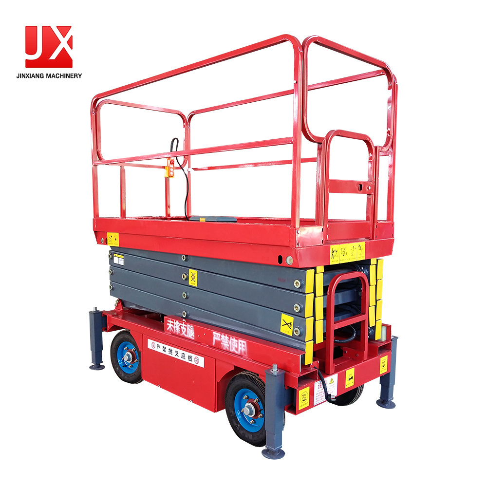 High quality hot selling mobile shear fork lifting platform electric scissor lift window cleaning lift