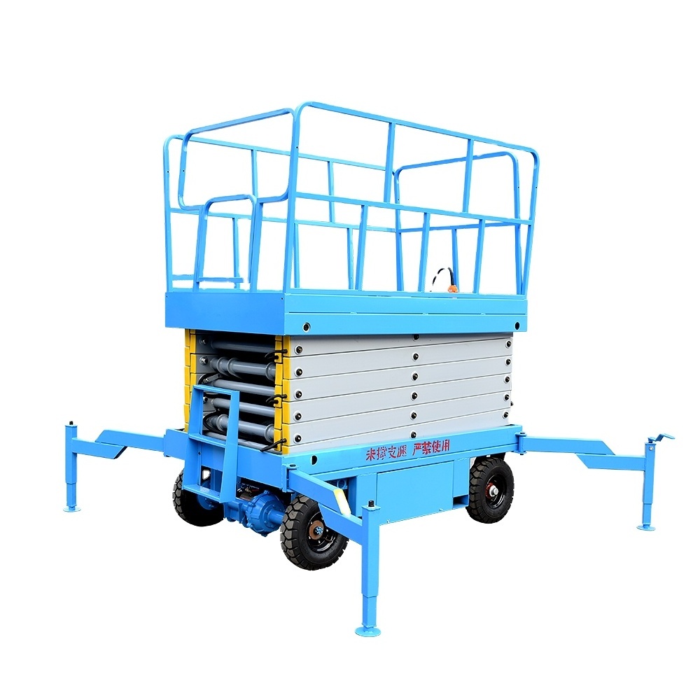 High quality hot selling mobile shear fork lifting platform electric scissor lift window cleaning lift