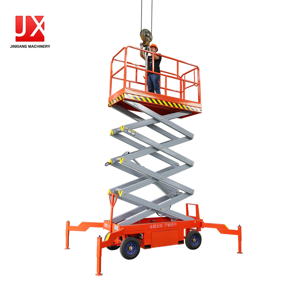 High quality hot selling mobile shear fork lifting platform electric scissor lift window cleaning lift