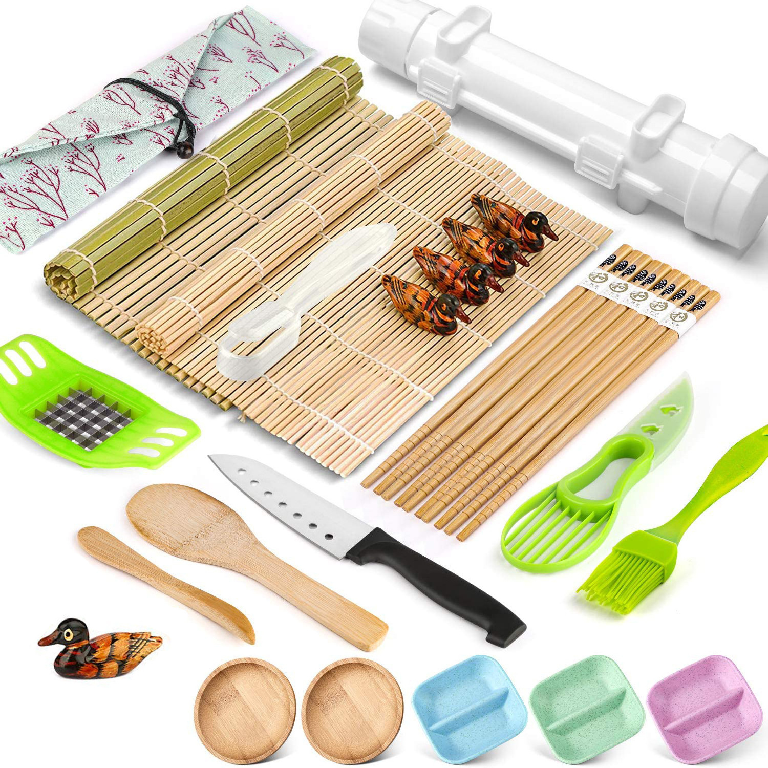 Hot selling plastic sushi roll mold sushi making kit Sushi kit kit knife maker tray