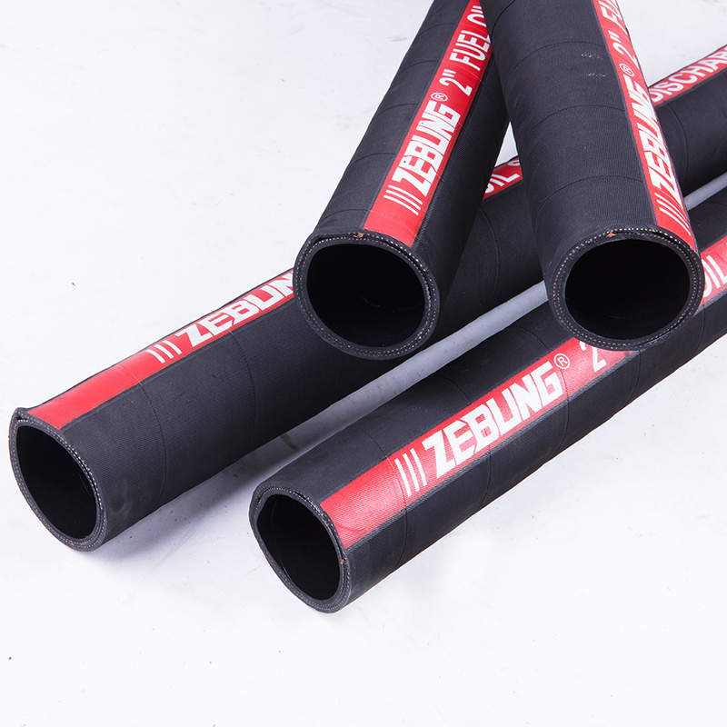 Anti-static  high quality fuel oil gasoline and diesel dock oil  suction rubber flex hose with steel wire