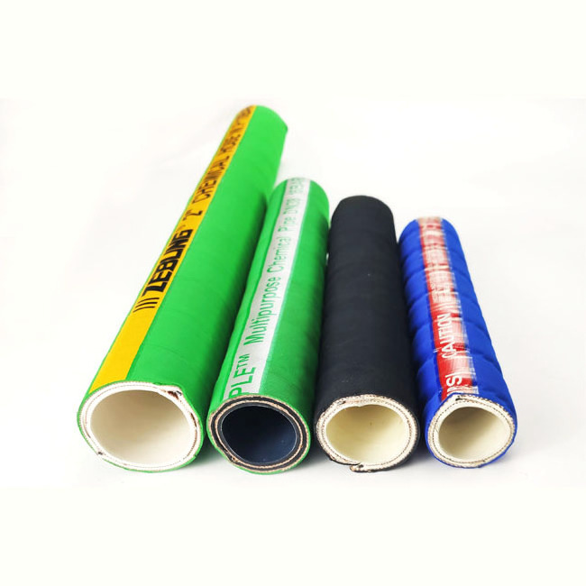 High quality OEM Factory Supply UHMWPE and EPDM flexible suction discharge Chemical Rubber hose