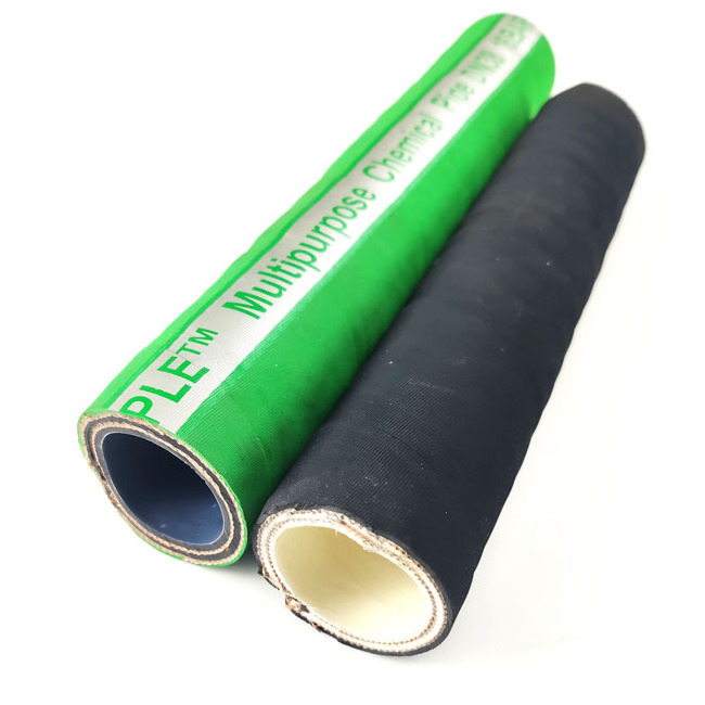 High quality OEM Factory Supply UHMWPE and EPDM flexible suction discharge Chemical Rubber hose