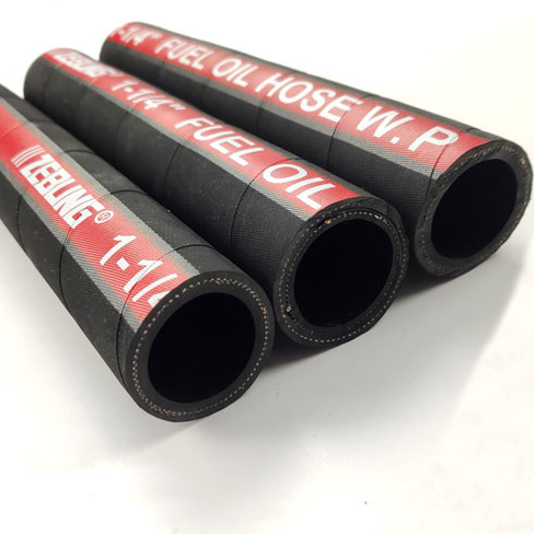 High quality fuel oil gas and diesel  suction and discharge rubber pipe hose with cooper wire reinforcement Anti static