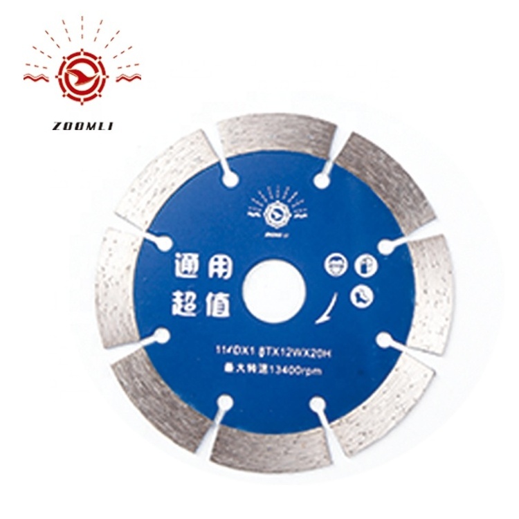 Granite Tiles Diamond Saw Blade Hot Pressing 8 Segment Ceramic Diamond Powder Fast Cutting, Durable Life Zoomli-024 Multicolour