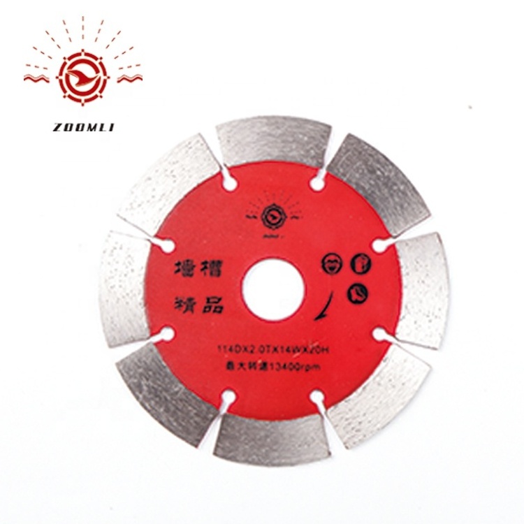 Granite Tiles Diamond Saw Blade Hot Pressing 8 Segment Ceramic Diamond Powder Fast Cutting, Durable Life Zoomli-024 Multicolour