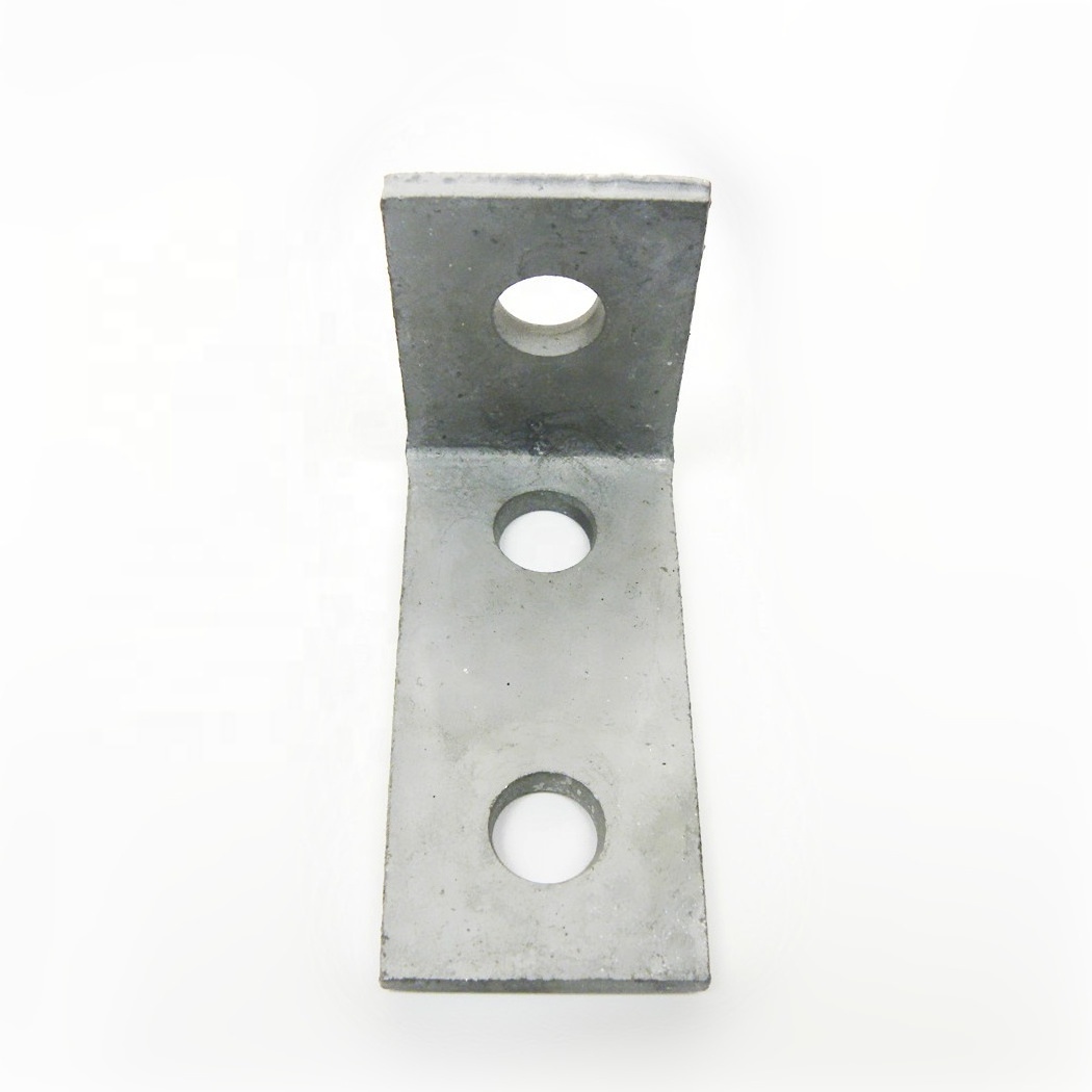 Three Hole 90 Degree Stainless Steel Corner Bracket For C Channel Connecting